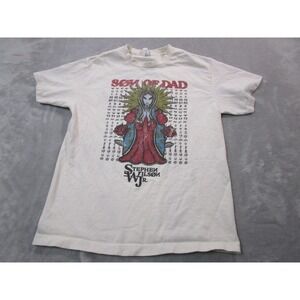 Stephen Wilson Jr American Apparel Shirt Mens Medium White Son Of Dad Tee Music